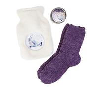 Me to You Tatty Teddy Hot Water Bottle, Candle and Socks Gift Set - Official Collection, White, Purple