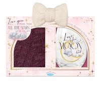Me to You Tatty Teddy 'I Love You to the Moon and Back' Stemless Glass, Fluffy Bed Socks And Bow Headband Gift Set - Official Collection