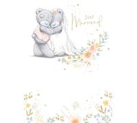 Me to You Tatty Teddy Just Married Wedding Congrats Greeting Card 5 x 7 Inches (12 x 17 Cms) - Official Collection