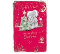 Me To You Tatty Teddy Luxury Christmas Card For Aunt And Uncle 6x9ins - Official Collection