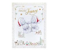 Me To You Tatty Teddy Luxury Christmas Card For Fiance In Keepsake Box - Official Collection
