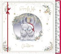 Me To You Tatty Teddy Luxury Extra Large Boxed Handmade Christmas Card To My Amazing Wife 12x14ins - Official Collection