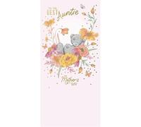 Me to You Tatty Teddy Mother's Day Card To The Best Auntie 4 x 8" - Official Collection