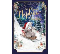 Me To You Tatty Teddy Photo Finish Christmas Card To A Special Nephew 6x9ins- Official Collection