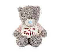 Me to You Tatty Teddy Plush 10cm-High Bear Wearing Cute 'You Make Me Smile' T-Shirt - Official Collection