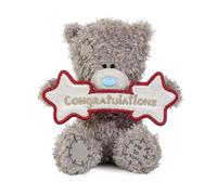 Me to You Tatty Teddy Plush 10cm-High Congratulations Bear - Official Collection, Grey