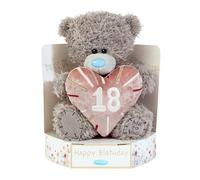 Me to You Tatty Teddy Plush 15cm-High 18th Birthday Bear On Luxury Gift Plinth - Official Collection, Grey