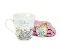 Me to You Tatty Teddy Socks, Mug & 'Shine Bright' Keyring in Luxury Gift Box - Signature Collection, Pink, White/Colorless