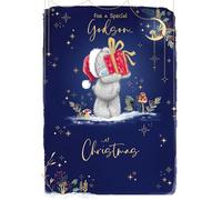 Me To You Tatty Teddy Special Godson Luxury Christmas Card With Gold Foil Detail For Godchild 5x7ins - Official Collection