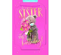Me To You Tatty Teddy Special Sister Luxury 3D Card, 6 x 9 Inches - Official Collection
