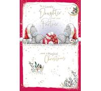 Me To You Tatty Teddy To A Wonderful Daughter And Your Partner Christmas Card 6x9ins - Official Collection