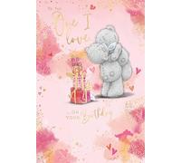 Me To You Tatty Teddy 'To The One I Love' Bears Hugging Birthday Greeting Card 6x9ins - Official Collection