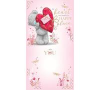 Me to You Tatty Teddy Valentine's Day 'Happy Place' Card 5 x 9" - Official Collection