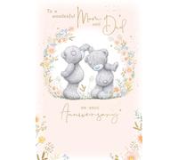 Me to You Tatty Teddy Wedding Anniversary Greeting Card To A Wonderful Mum And Dad, With Insert, 6 x 9 Inches (15 x 22 Cms) - Official Collection