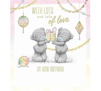 Me To You Tatty Teddy With Lots And Lots Of Love On Your Birthday Card