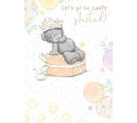 Me To You Tatty Teddy With Party Gift Birthday Card - Official Collection