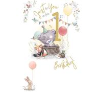 Me To You Tiny Tatty Teddy 'Just For You' 1st Birthday Card For Baby Boy Or Girl