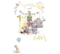 Me To You Son Happy 1st Birthday Card, 6 x9 inch, Mixed