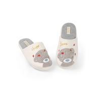 Me To You Slippers For Women | Ladies Tatty Bear House Shoes Gift For Her | White Foam Slip On Mules 7-8 UK
