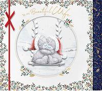 Me to You Wife Bears On Swing Christmas card
