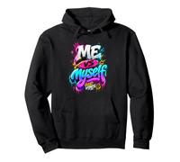 Me Vs Myself Graffiti Style Urban Streetwear Apparel Design Pullover Hoodie