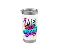 Me Vs Myself Graffiti Style Urban Streetwear Apparel Design Stainless Steel Insulated Tumbler