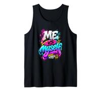 Me Vs Myself Graffiti Style Urban Streetwear Apparel Design Tank Top