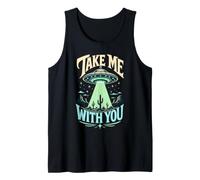 Me with You UFO Alien Desert Cactus Tank Top