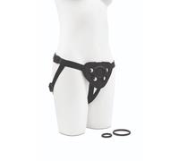 Me You Us - Adjustable Strap-On Harness with 3 Interchangeable O-Rings | Compatible with Dildos & Ultra Cock Range | Comfortable, Customisable Unisex Strap Harness