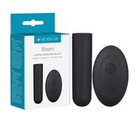 Me You Us Bloom Rechargeable Bullet Vibrator - Remote Control Panty Vibe with 10 Modes, Waterproof USB Rechargeable Discreet Black Vibrator for Couples or Solo Play