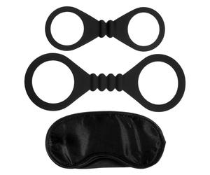Me You Us Bound To Please Blindfold Wrist And Ankle Cuffs Black