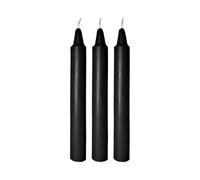 Me You Us Drip Candles 3 Pack - Kinky Wax Play Candles for Sensual Temperature Play - 16cm Length (Black)