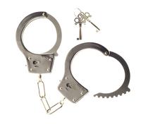 Me You Us Heavy Metal Handcuffs Silver