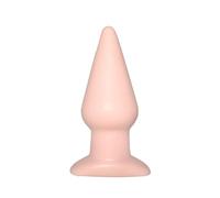 Me You Us - The Classic Butt Plug - Firm & Sleek, Tapered Tip for Easy Insertion with Wide Flared Base for Comfort & Safety During Play (Vanilla, Large 13.5cm Insertable, 18.1CM Cir.)