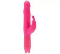 Me You Us Ultra Joy Rabbit Waterproof Dual Vibrator Pink 8 Inch