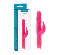 Me You Us Ultra Joy Rabbit Waterproof Dual Vibrator Pink 8 Inch