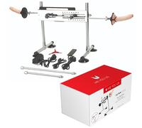 Me You Us UltraCock Sex Machine - Dual-Ended Adjustable Thrusting Machine with Wireless Speed Controller | Includes 2 Suction Cup Dildos & Universal Compatibility