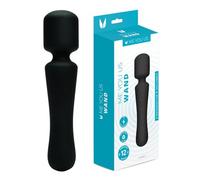 Me You Us Wand Vibrator - Black | 10 Vibration Modes, Waterproof, Rechargeable, Body-Safe Silicone | Powerful Handheld Personal Massager