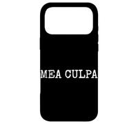 MEA CULPA LATIN PHRASE MY FAULT MISTAKE Case for iPhone 17 Pro Max