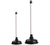 MEA Enterprise High Quality Sink Plunger - 2 x Drain Plunger Set - Toilet Plunger with Strong Suction Performance - Plumbers Plunger is Easy to Maintain - Plumbing Plunger Made from Strong Rubber