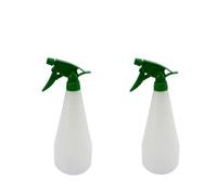 MEA (Pack of 2 1 LTR - Empty Transparent Plastic Water Spray Bottles | Reusable & Refillable Ideal for Home Cleaning, Gardening, Plant Misting and Hairdressing with Durable Trigger Sprayer