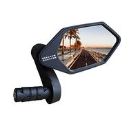 MEACHOW 2022 New Bar End Bike Mirror, Crystal UHD Automotive Grade Glass Lens E-Bike Mirrors, Scratch Resistant, Safe Rearview Mirrors, (Blue Right Side) ME-022RB