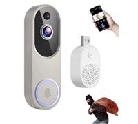 Meacode Video Doorbell Camera, Meacode Doorbell, Smart Security, Remote Convenience, All-Weather Durability, Data Security, Extended Battery Life (white)