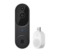 Meacode Wireless Video Doorbell Camera with Chime, Rechargeable 1080P Video Doorbell Camera with Ai Detection, 2k HD, Night Vision, The Smarter Way to Protect Your Home (Black)