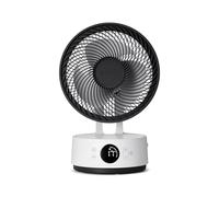 MeacoFan Sefte® 8” Rechargeable Fan with Replaceable Battery - Portable, Eco-Friendly, Whisper Quiet Operation, 17-Hour Run Time, Remote Control, Night Mode, for Desk or Bedroom - 2.3kg