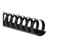 Mead CombBind Binding Spines/Spirals/Coils/Combs, 1", 200 Sheet Capacity, Black, 125 Pack (4000137)