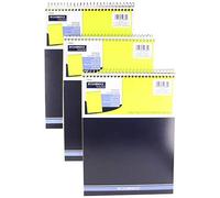 Mead Legal Pad, Top Spiral Bound, Wide Ruled Paper, 70 Sheets, 8-1/2" x 11", Yellow Cyan (MEA59880)
