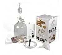 Mead Making Kit - Complete Honey Wine Brewing Kit with Reusable Equipment, Glass Fermenter, Airlock & Yeast - DIY Homebrew Kit for Beginners & Experts- Mead Kit