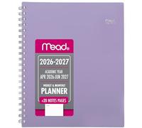 Mead Planner 2026-2027 Weekly & Monthly Academic 15-Month April-June, 8-1/2" x 11", Basic, Lilac (CAW62019)
