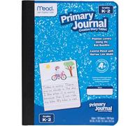Mead Primary Journal, Half Page Ruled, Grades K-2, 7 1/2" x 9 3/4", 100 Sheets, 1 Count, Color Will Vary (10297)